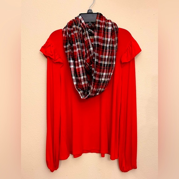 Beautiful Plaid Infinity Scarf - Picture 4 of 5